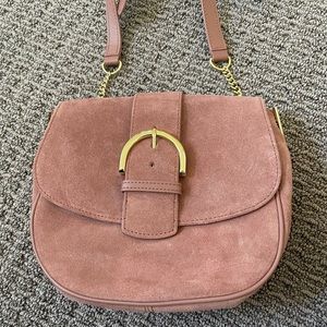 Gorgeous pink leather Talbots crossbody bag